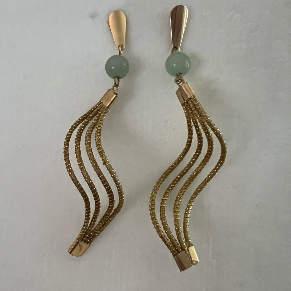 Artisan Made 3” Earrings Made of Grass
